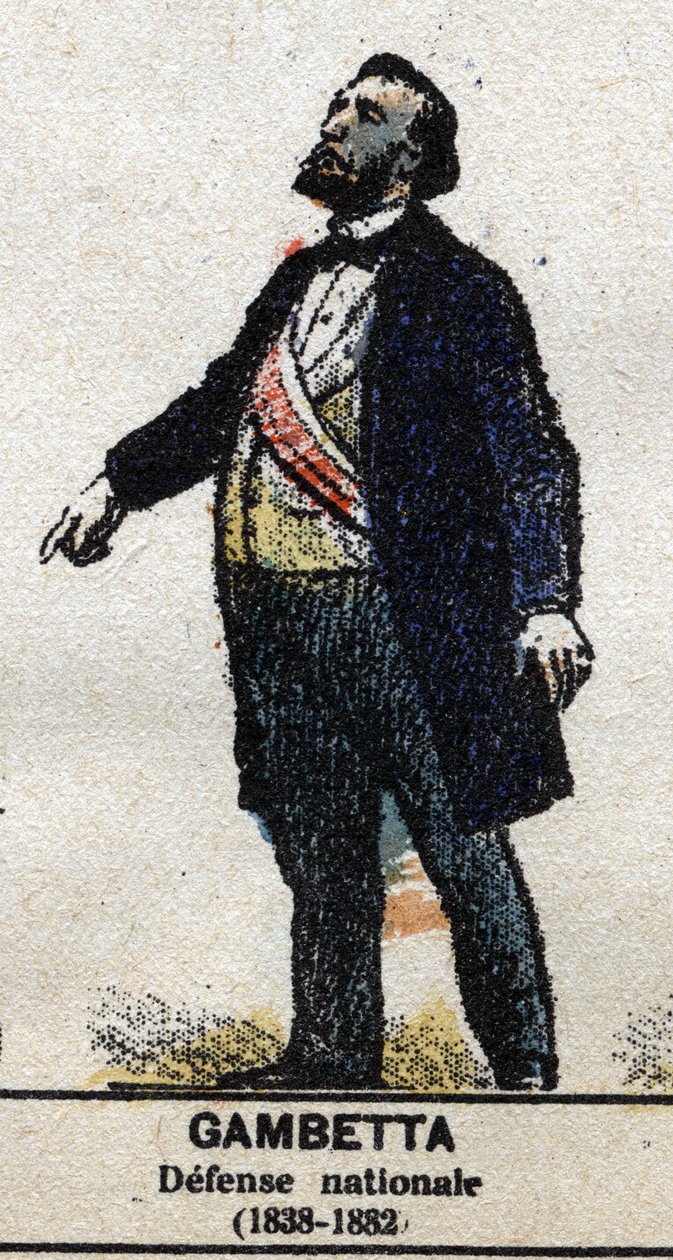 Léon Gambetta (1838-1882), Franse politicus. In 