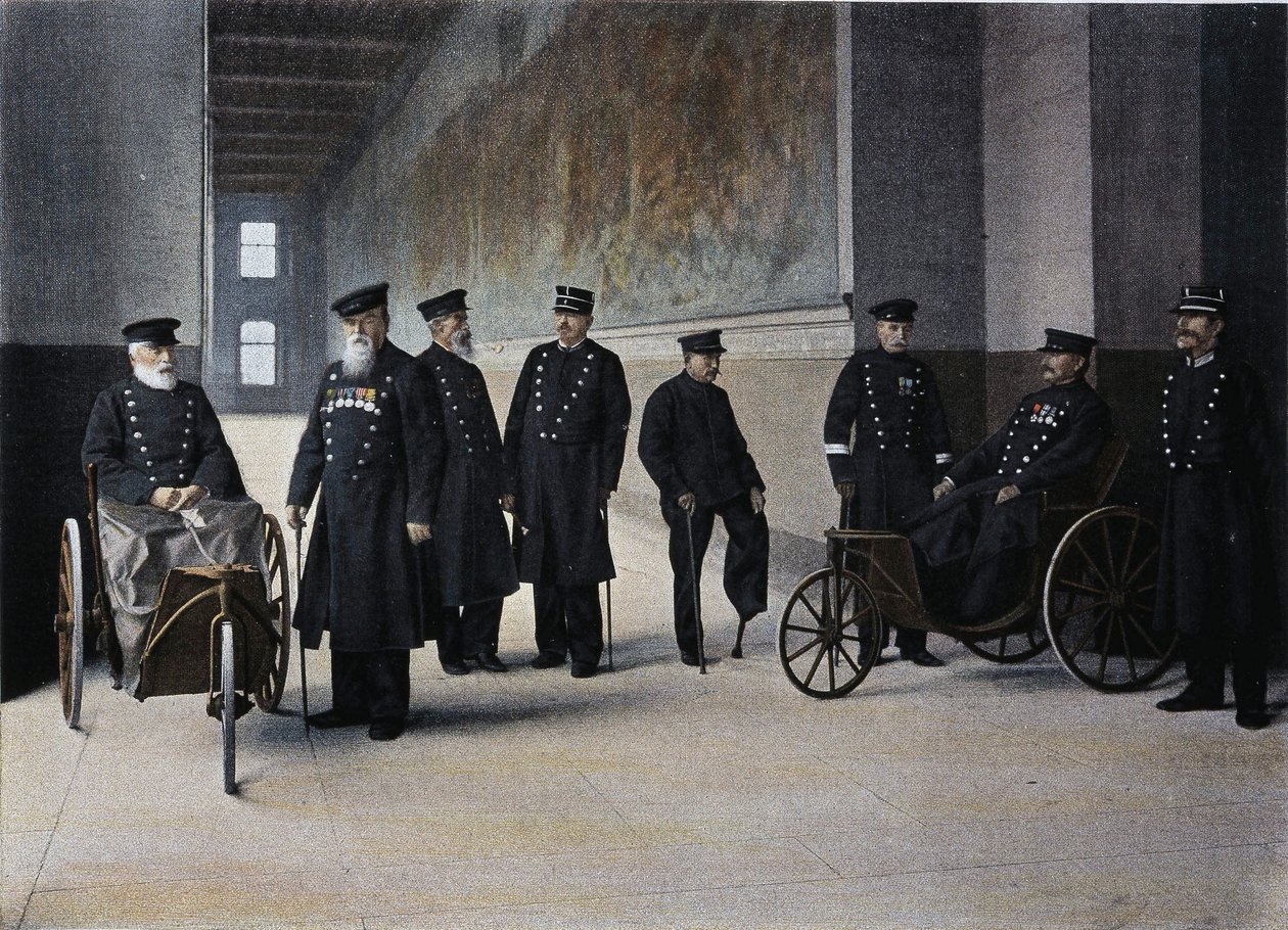 Les Moines Lais: militaire invaliden - in "Album militaire" - les invalides door French School
