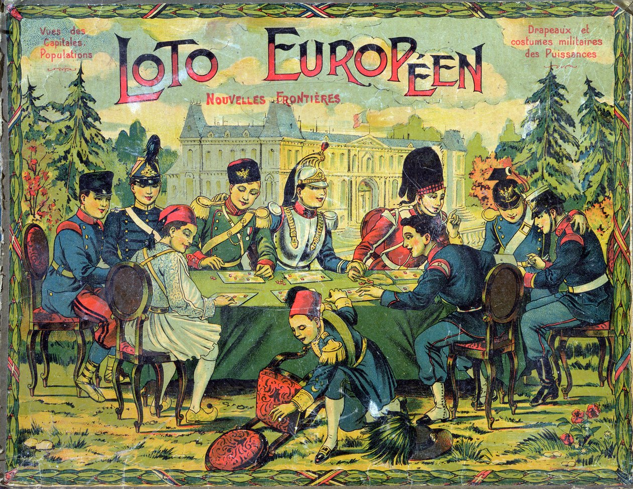 Loto Europeen, Franse versie van het spel Lotto voor kinderen, ca. 1900 door French School