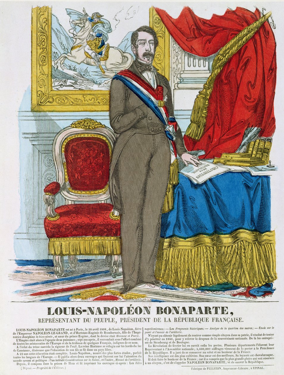Louis-Napoleon Bonaparte, toekomstige Napoleon III door French School