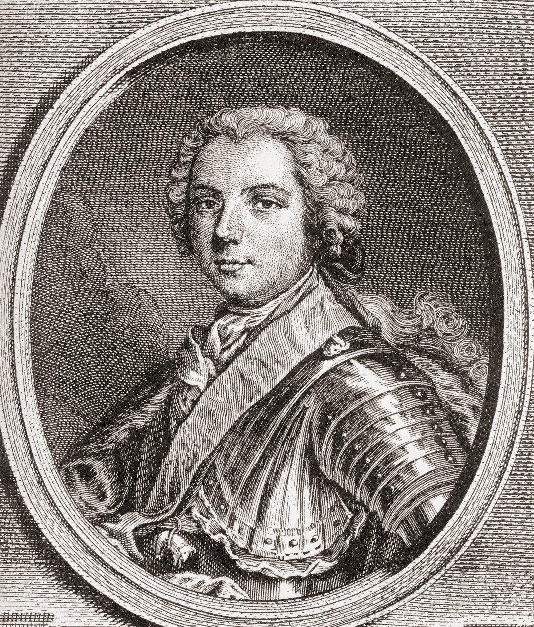 Louis, Dauphin van Frankrijk, 1729-1765. Enige overlevende zoon van Koning Lodewijk XV. Uit Les Heures Libres gepubliceerd 1908. door French School