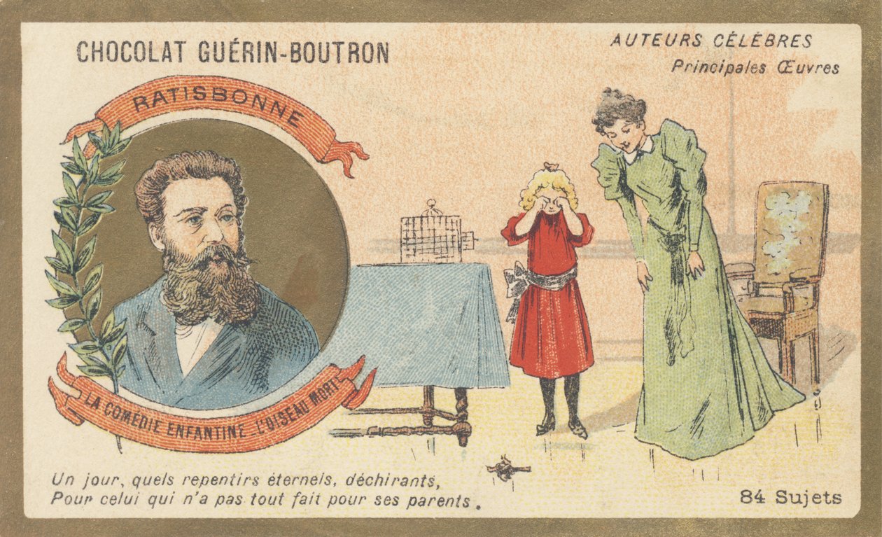 Louis Gustave Fortune Regensbonne (1827-1900), Franse letterkundige, auteur van 