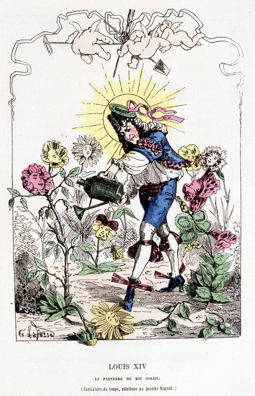 Lodewijk XIV verkleed als tuinman - in 