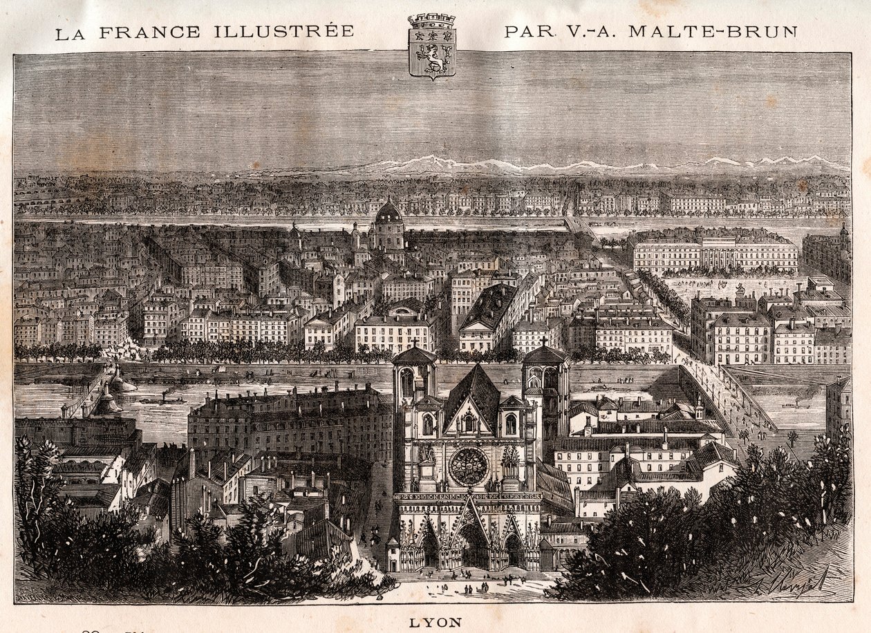 Lyon - gravure in 