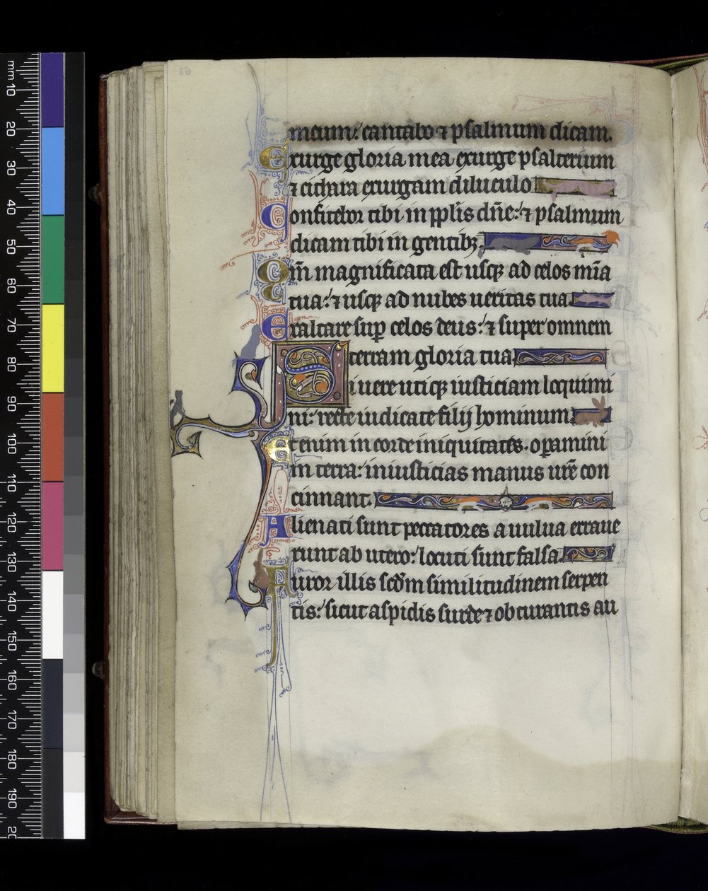 MS 300 f.61v, folio uit de Psalter en Getijden van Isabella van Frankrijk, Parijs, ca.1265-70 door French School