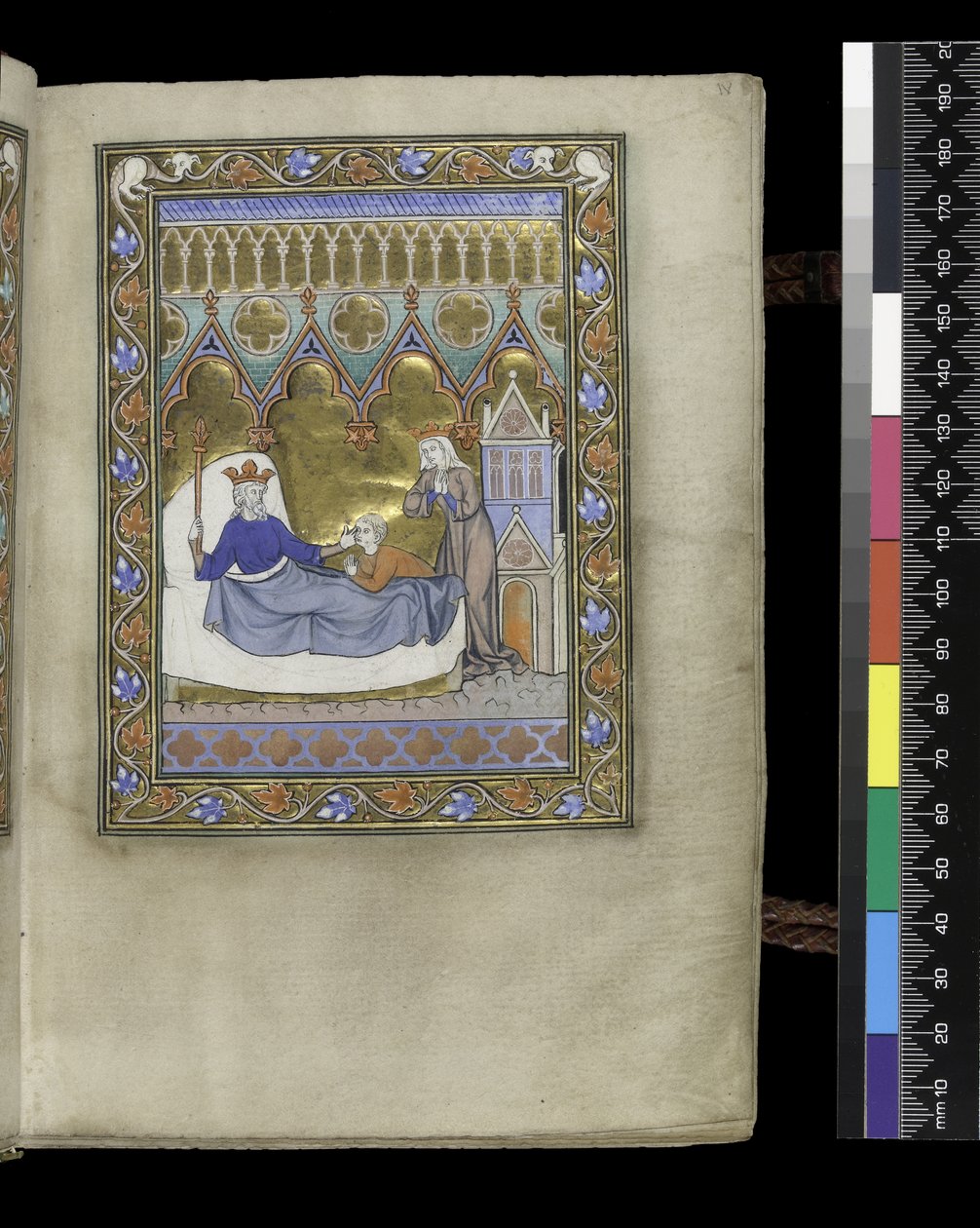 Folio uit de Psalter en Getijden van Isabella van Frankrijk, Parijs, ca. 1265-70 door French School