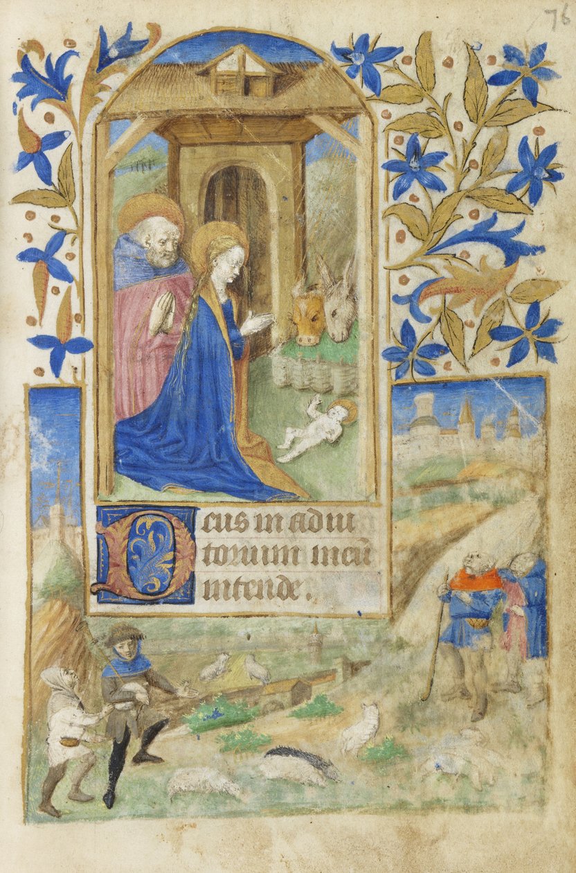 De Geboorte (1464) door French School