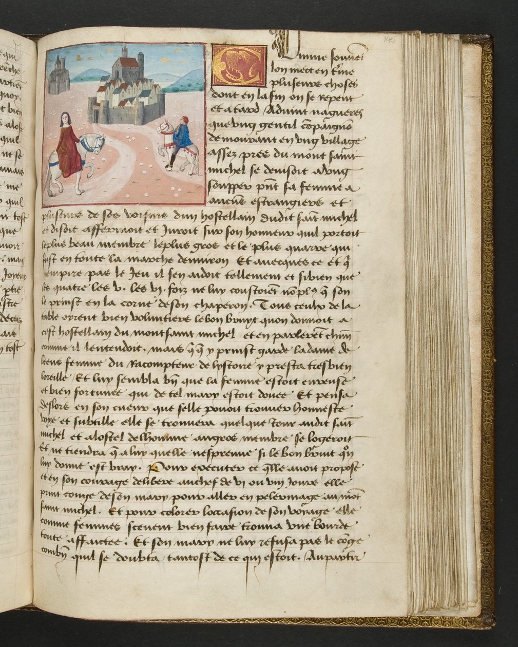 Pagina uit Cent Nouvelles Nouvelles, c.1461-62 door French School