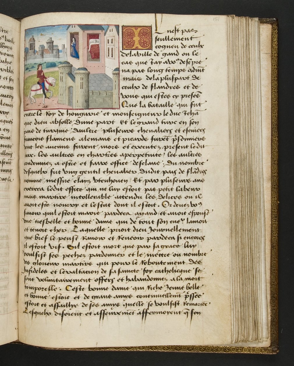 Pagina uit Cent Nouvelles Nouvelles, c.1461-62 door French School