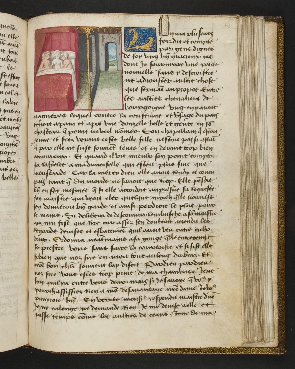 Pagina uit Cent Nouvelles Nouvelles, c.1461-62 door French School