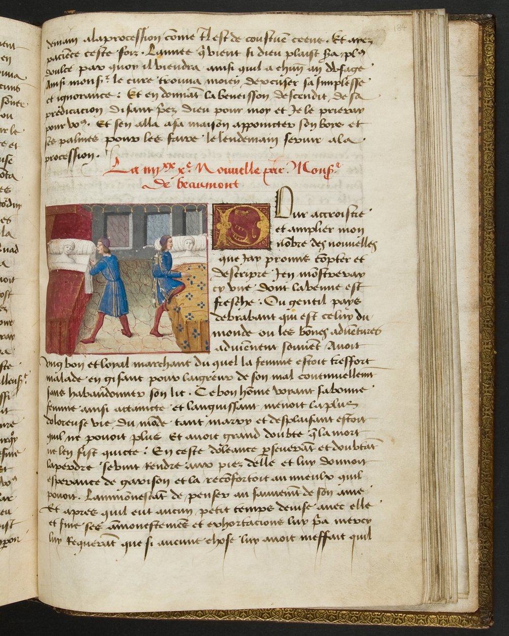 Pagina uit Cent Nouvelles Nouvelles, c.1461-62 door French School