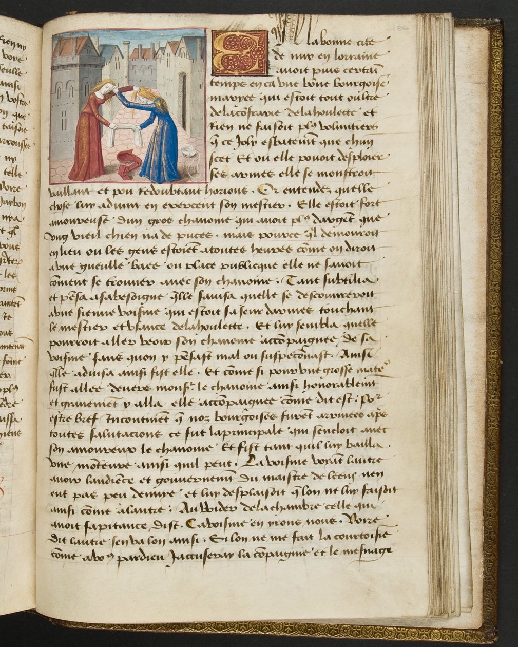 Pagina uit Cent Nouvelles Nouvelles, c.1461-62 door French School