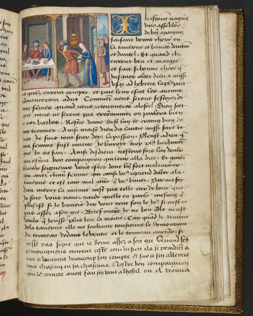 Pagina uit Cent Nouvelles Nouvelles, c.1461-62 door French School