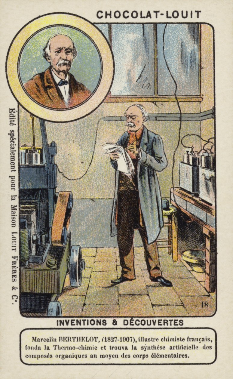 Marcelin Berthelot, Frans scheikundige (chromolitho) door French School