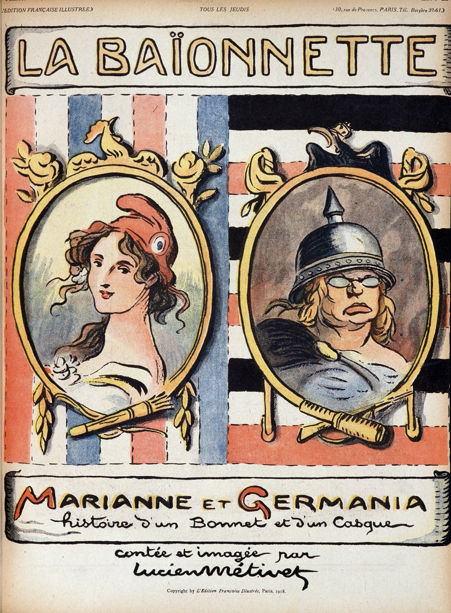 Marianne en Germania, verhaal van een hoed en een helm - in 