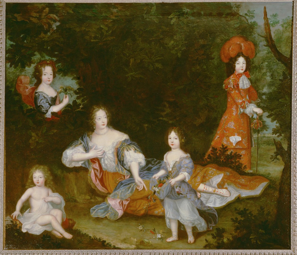 Mme. de Montespan, maîtresse van Louis XIV ... (schilderij op doek) door French School