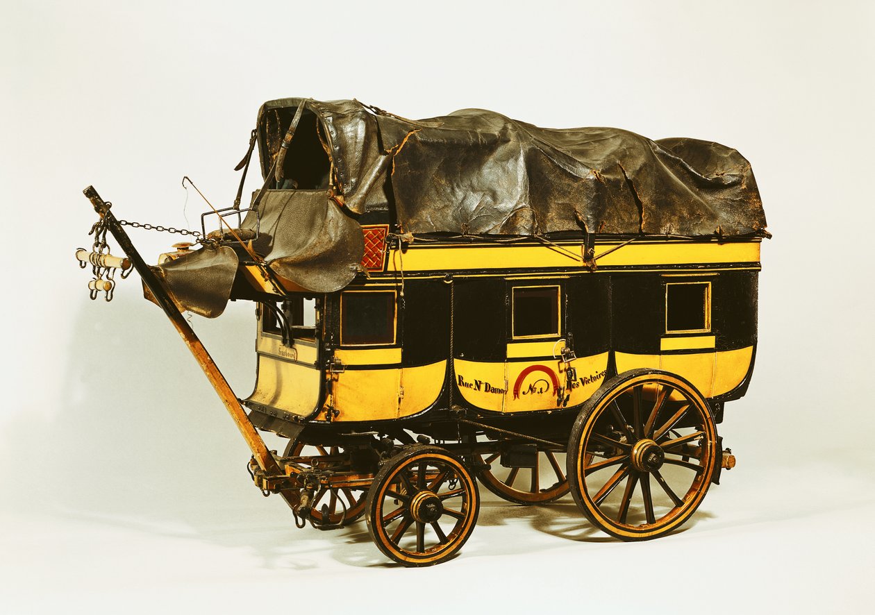 Model van een veertig zitplaatsen omnibus door French School
