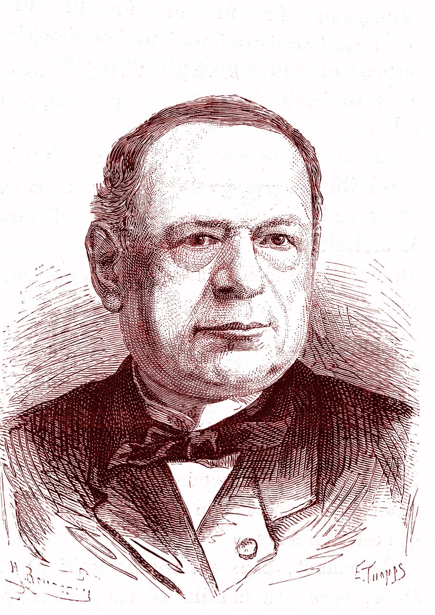 Moritz Hermann Von Jacobi (1801-1874), Russische ingenieur en natuurkundige (galvanoplastiek, elektromotoren). Gravure 1867 door French School