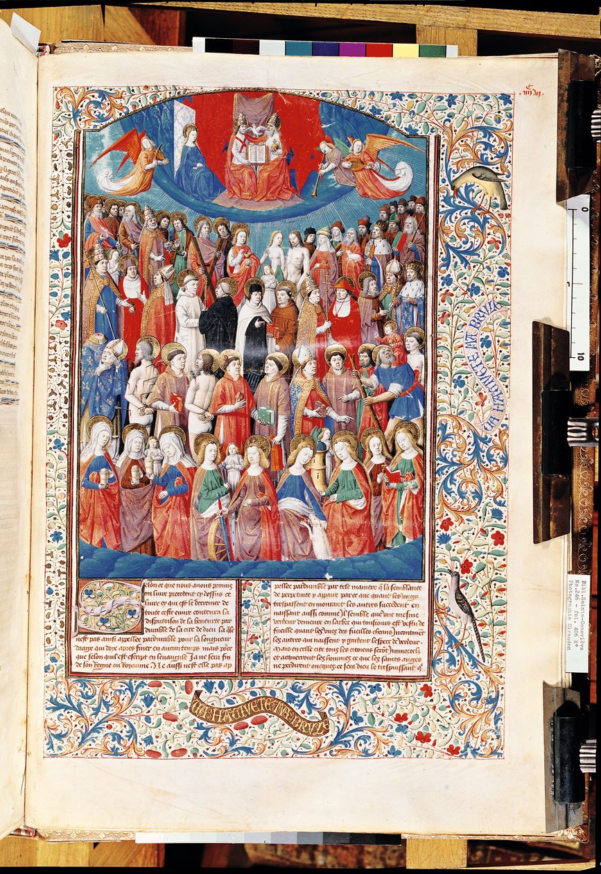 Paradijs, uit De Civitate Dei door St. Augustinus van Hippo (354-430) door French School
