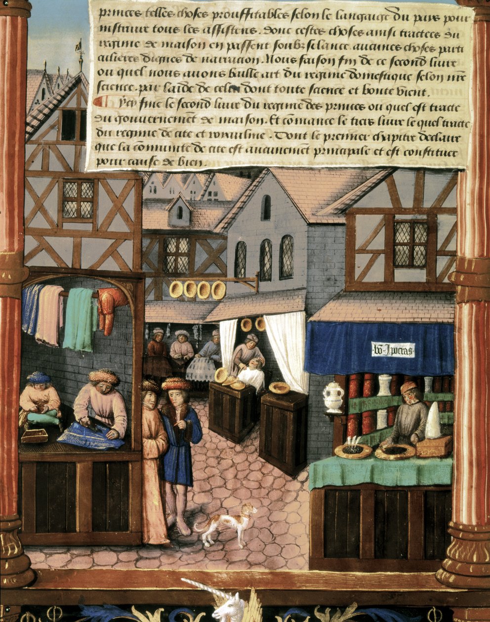 Ms 5062 fol.149v, pagina uit "Boek van het bestuur van prinsen" door French School