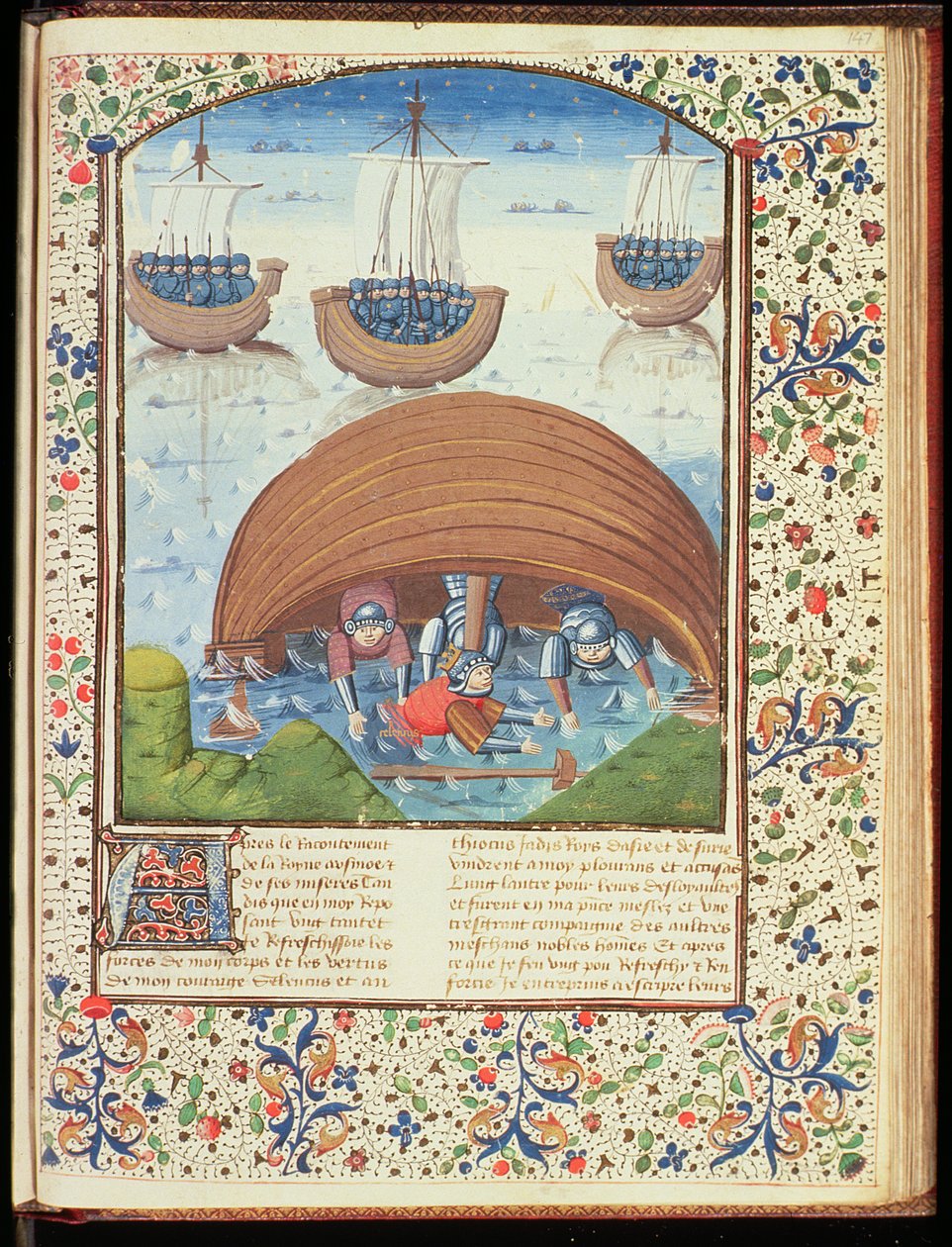 Het Lot van Seleucus, uit De Val van Prinsen, door Giovanni Boccaccio (1313-75) 1467 door French School