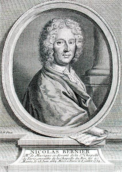 Nicolas Bernier (1665-1734) gegraveerd door Etienne Fiquet (1719-94) door French School