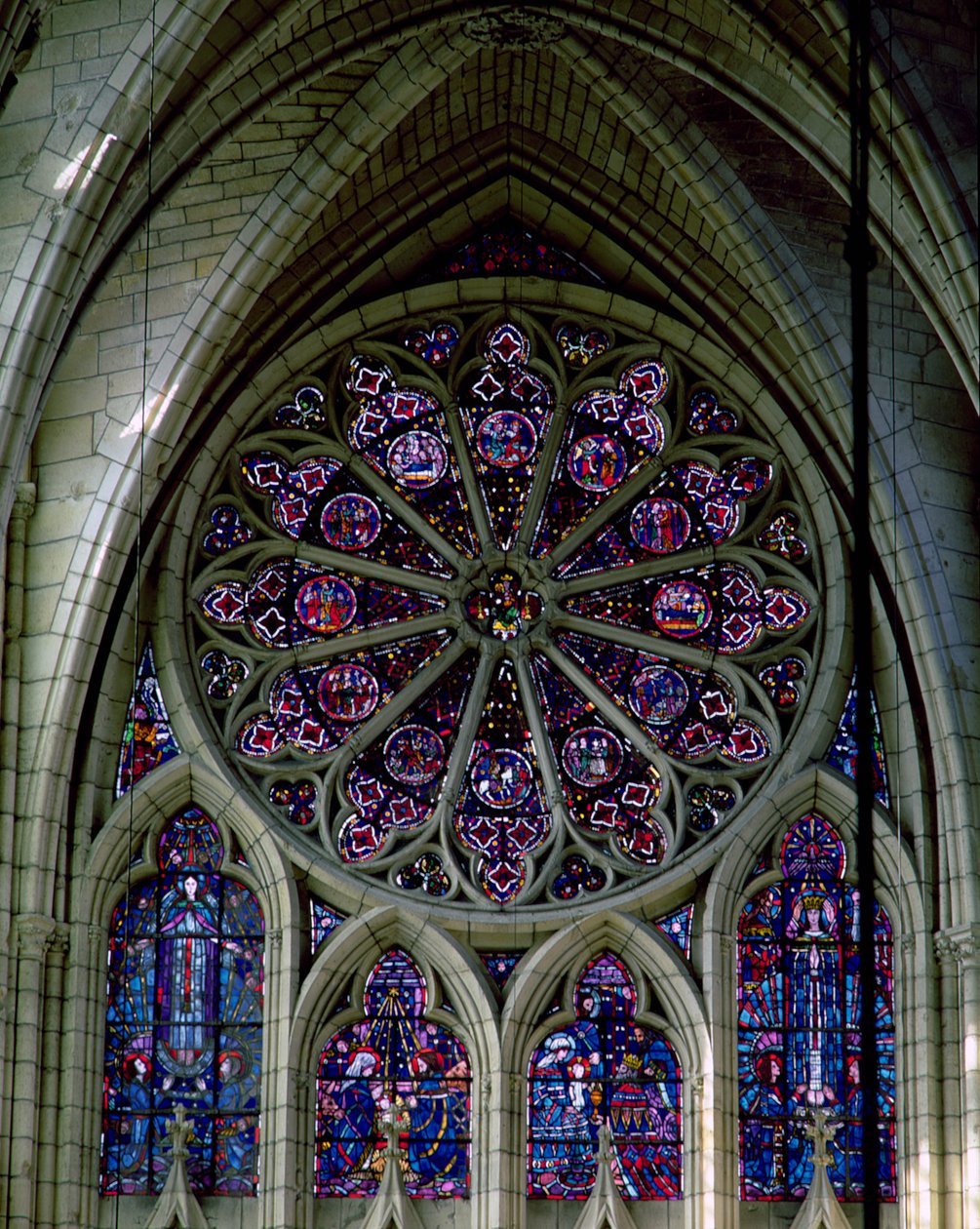 Noordtransept roosvenster door French School