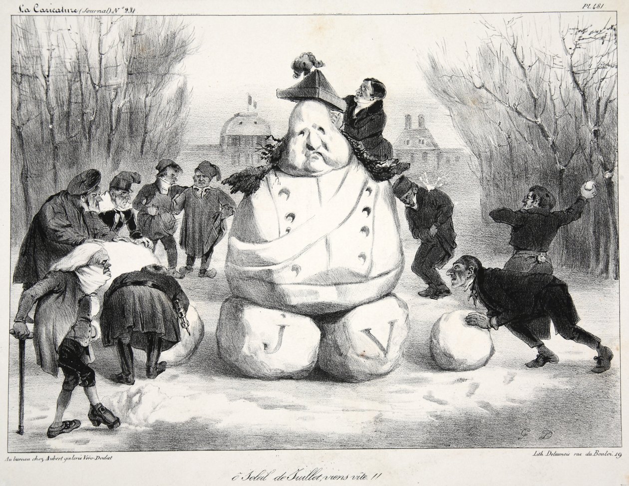 O soleil de Juillet, viens vit!!, uitgegeven 1835 door French School