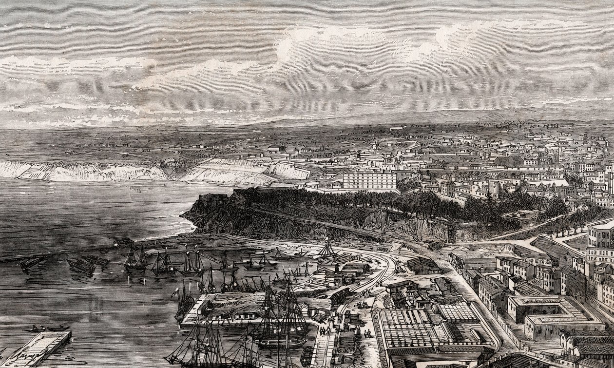 Oran - Algerije - gravure in 