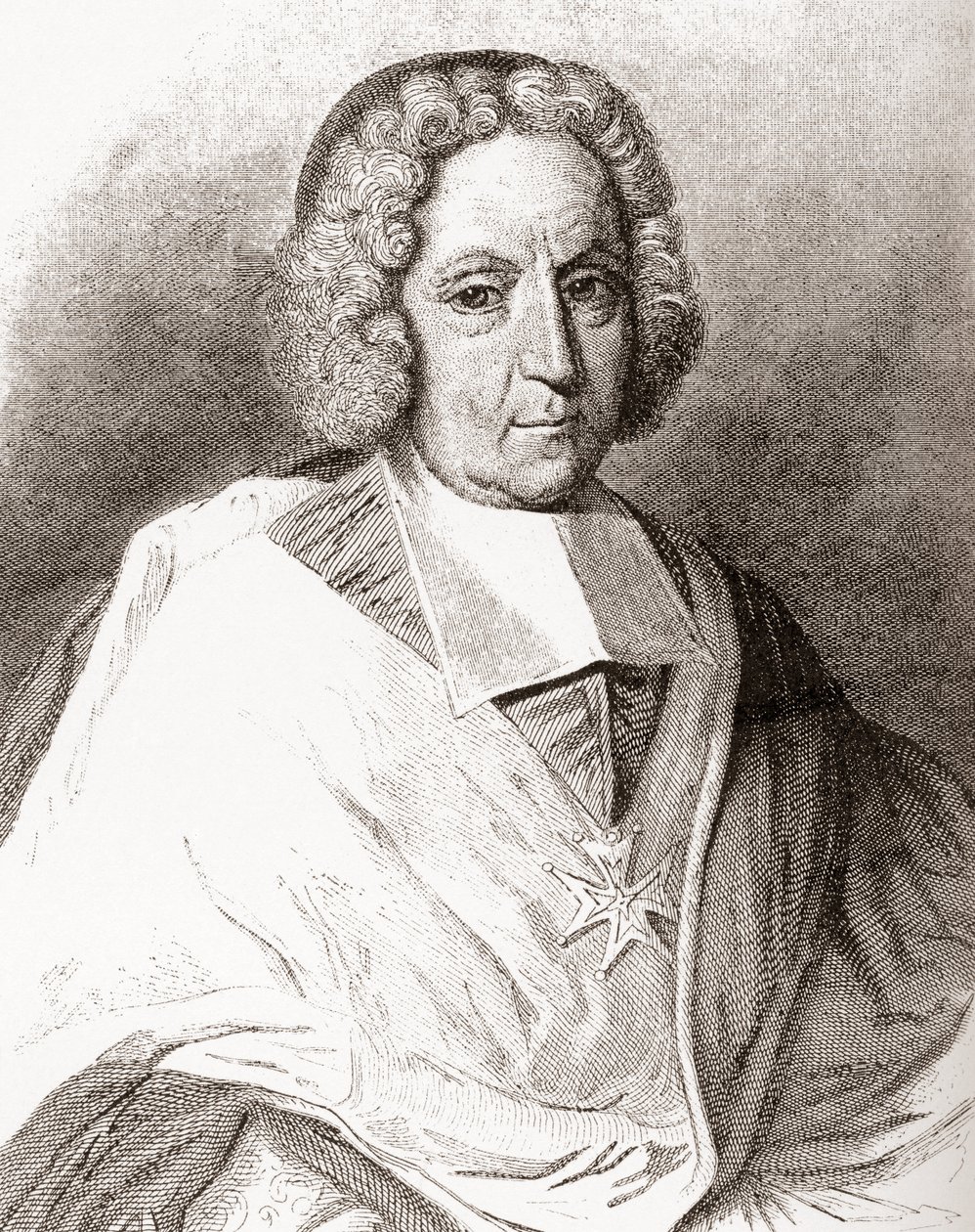 Pierre-Paul Guérin de Tencin, 1679-1758. Franse geestelijke, aartsbisschop van Embrun en Lyon, en kardinaal. Uit Les Heures Libres gepubliceerd in 1908. door French School
