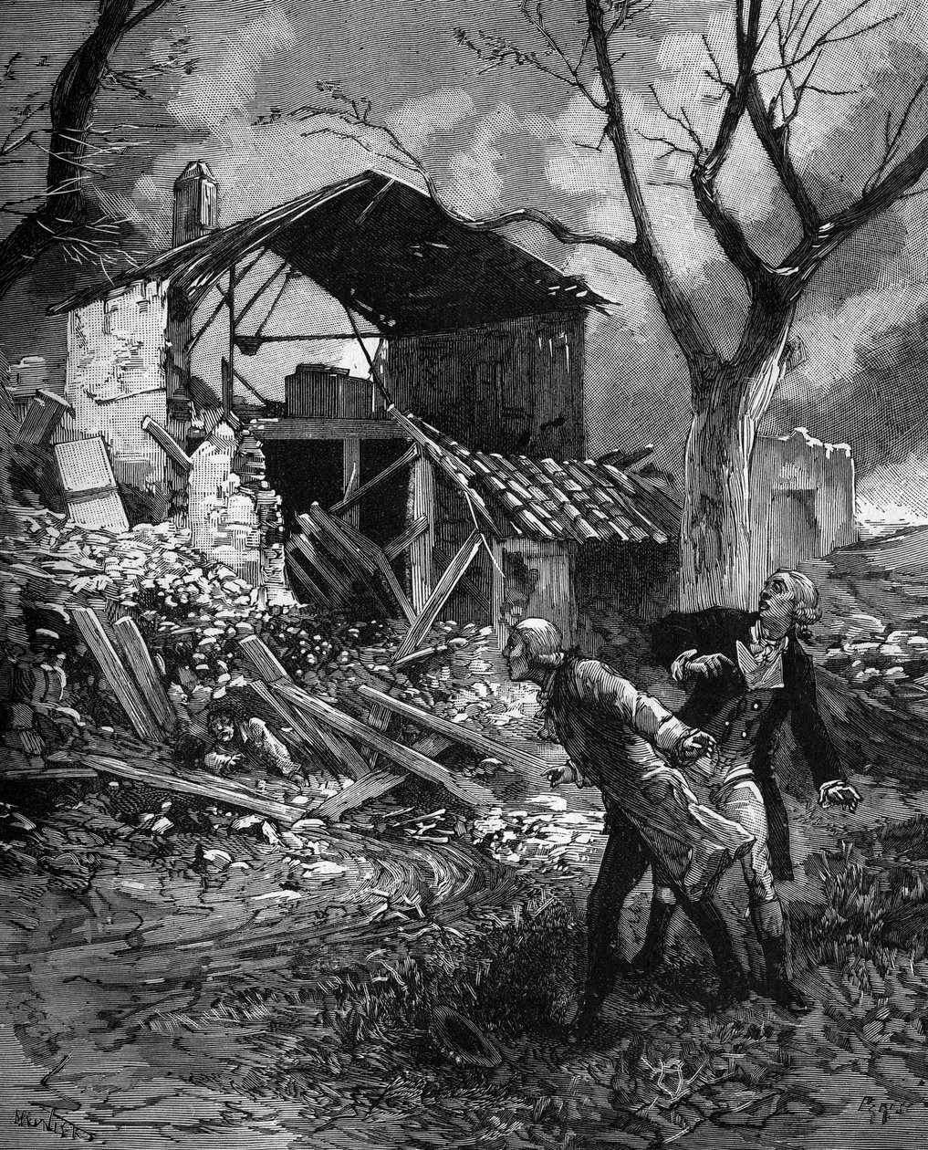 Pierre Louis Dulong (1785-1838) Franse chemicus en natuurkundige na een experiment met een nieuwe explosieve stof. door French School