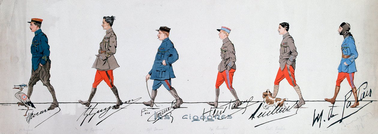 Piloten van het squadron 