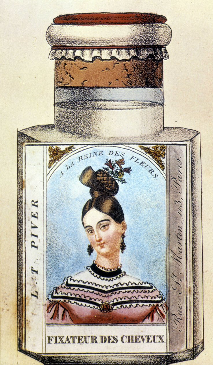Piver Haarfixeerfles, circa 1830 door French School