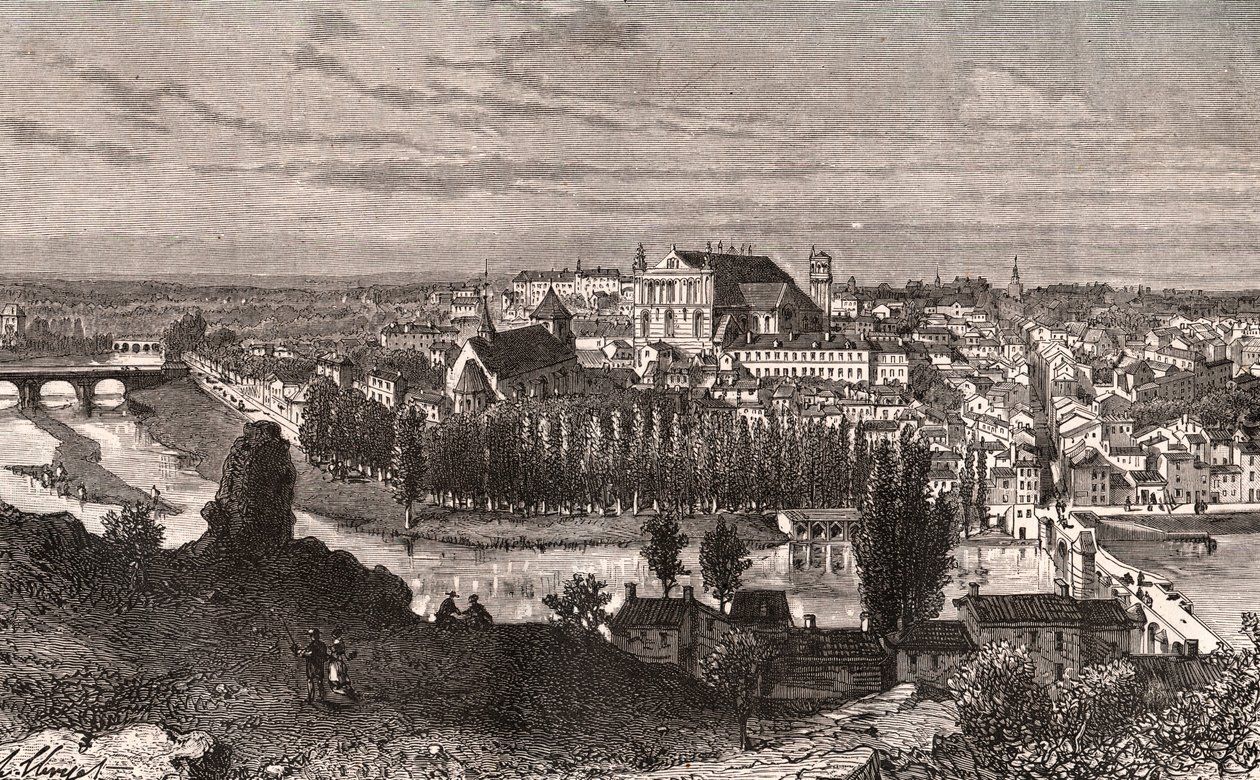 Poitiers - gravure in 