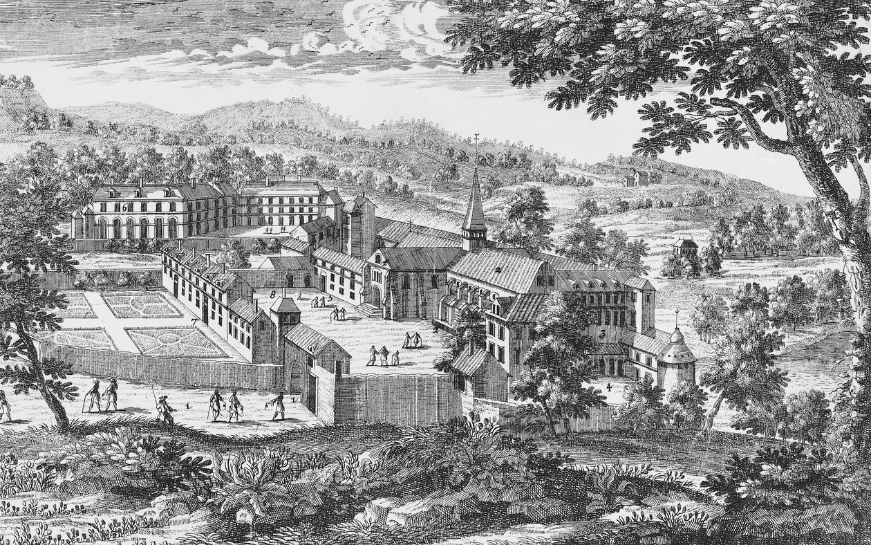 Port-Royal-des-Champs Abdij, gravure, Frankrijk door French School