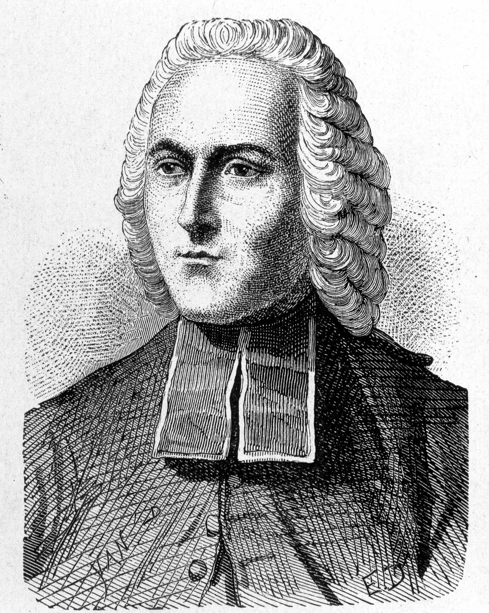 Portret van Abbe Jean Antoine (Jean-Antoine) Nollet (1700 - 1770), Franse natuurkundige - in 