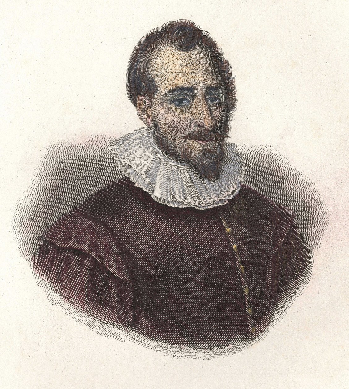 Portret van Adam de Craponne (1527-1576), Franse wiskundige en ingenieur. In 