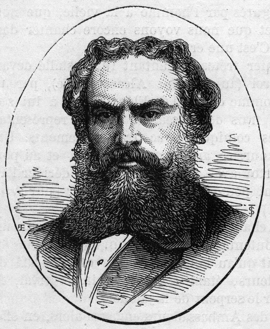 Portret van Alexandre Cabanel (1823-1889), Franse schilder. Gravure in Le Monde Illustré nr. 890 van 2 mei 1874 door French School