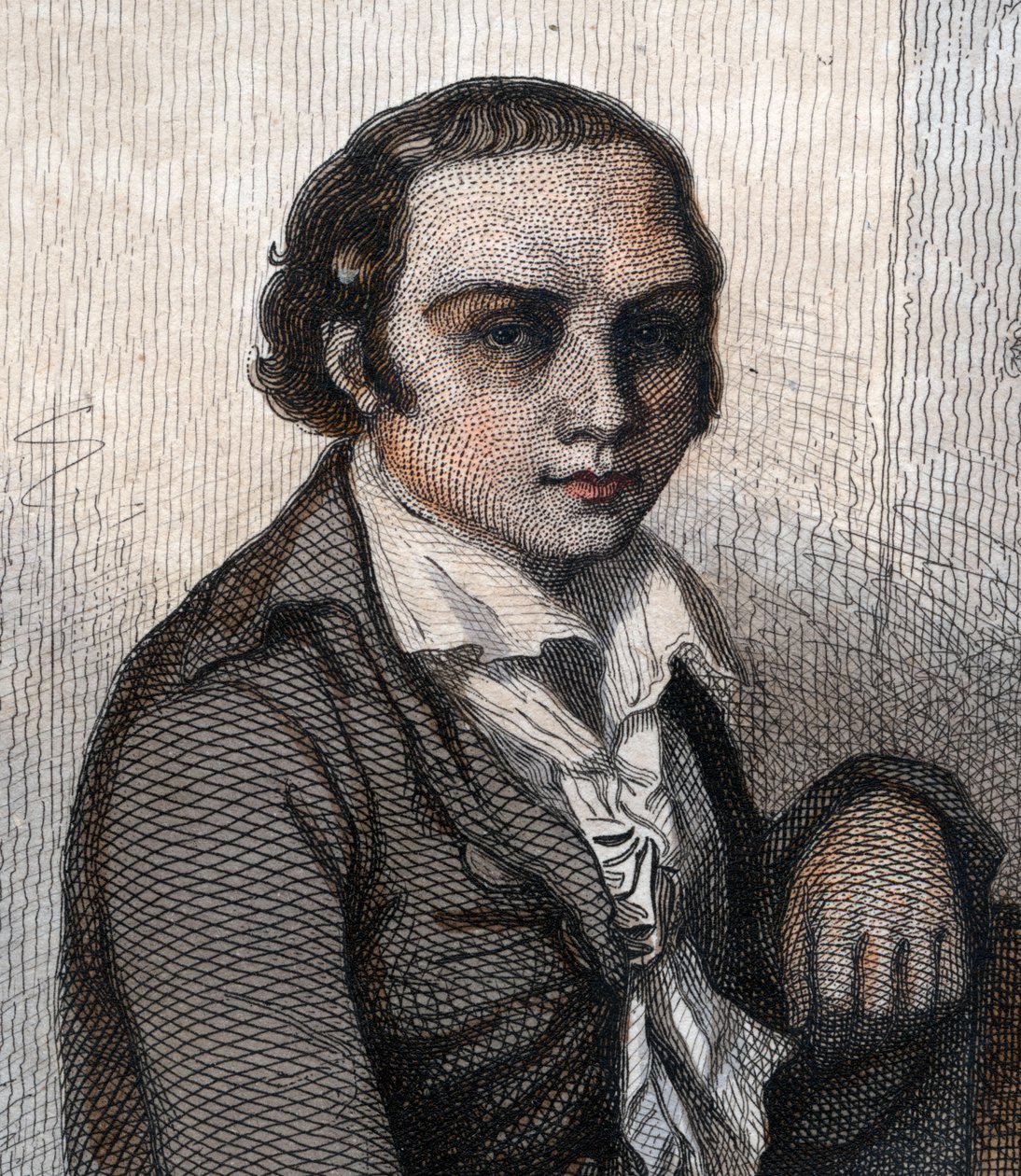 Portret van André Marie Chénier (1762-1794) door French School