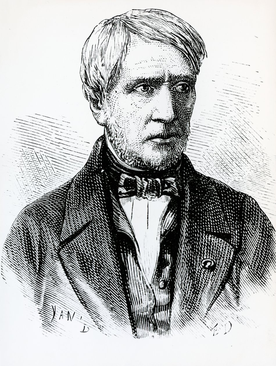 Portret van Antoine Cesar Becquerel (1788-1878), Franse natuurkundige, Frankrijk door French School