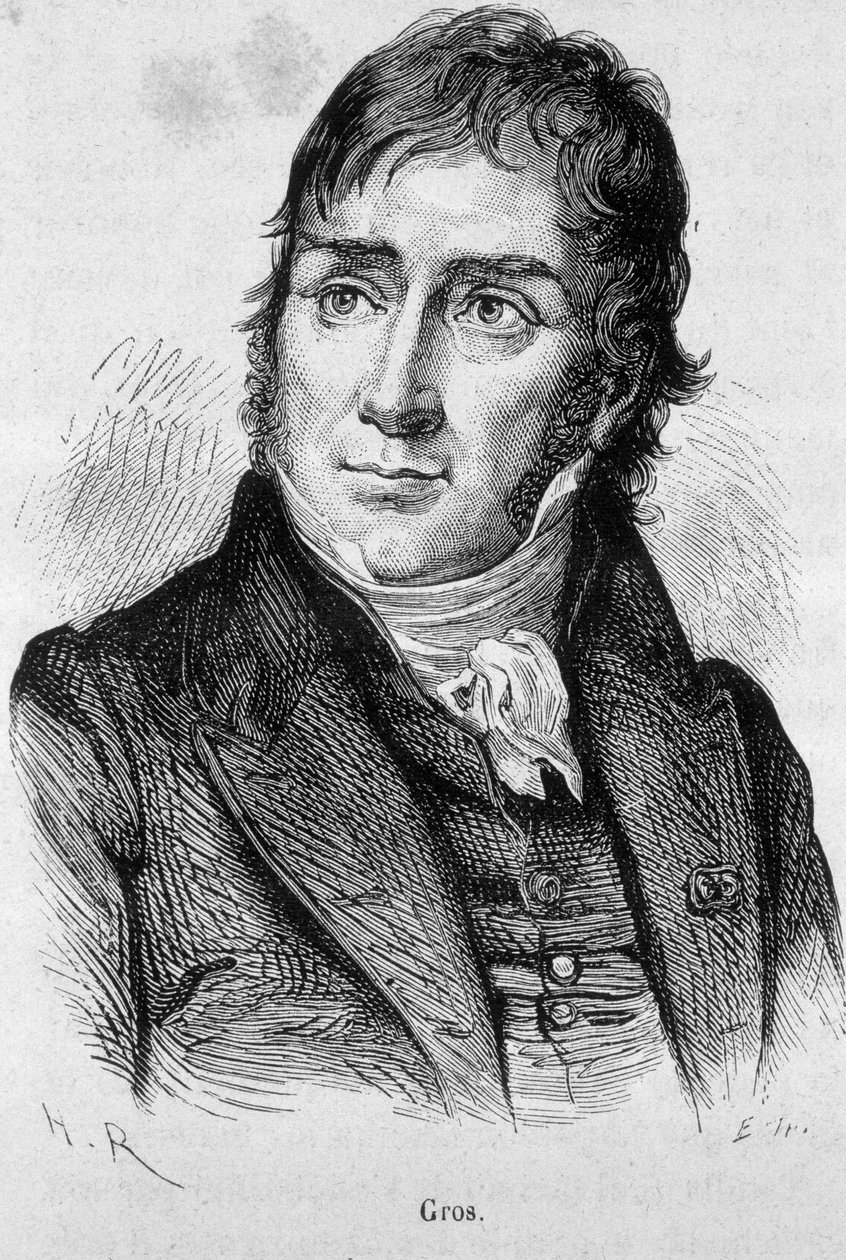 Portret van Antoine Jean Gros (1771 - 1835), leerling van David en daarna officiële schilder van Napoleon - in 