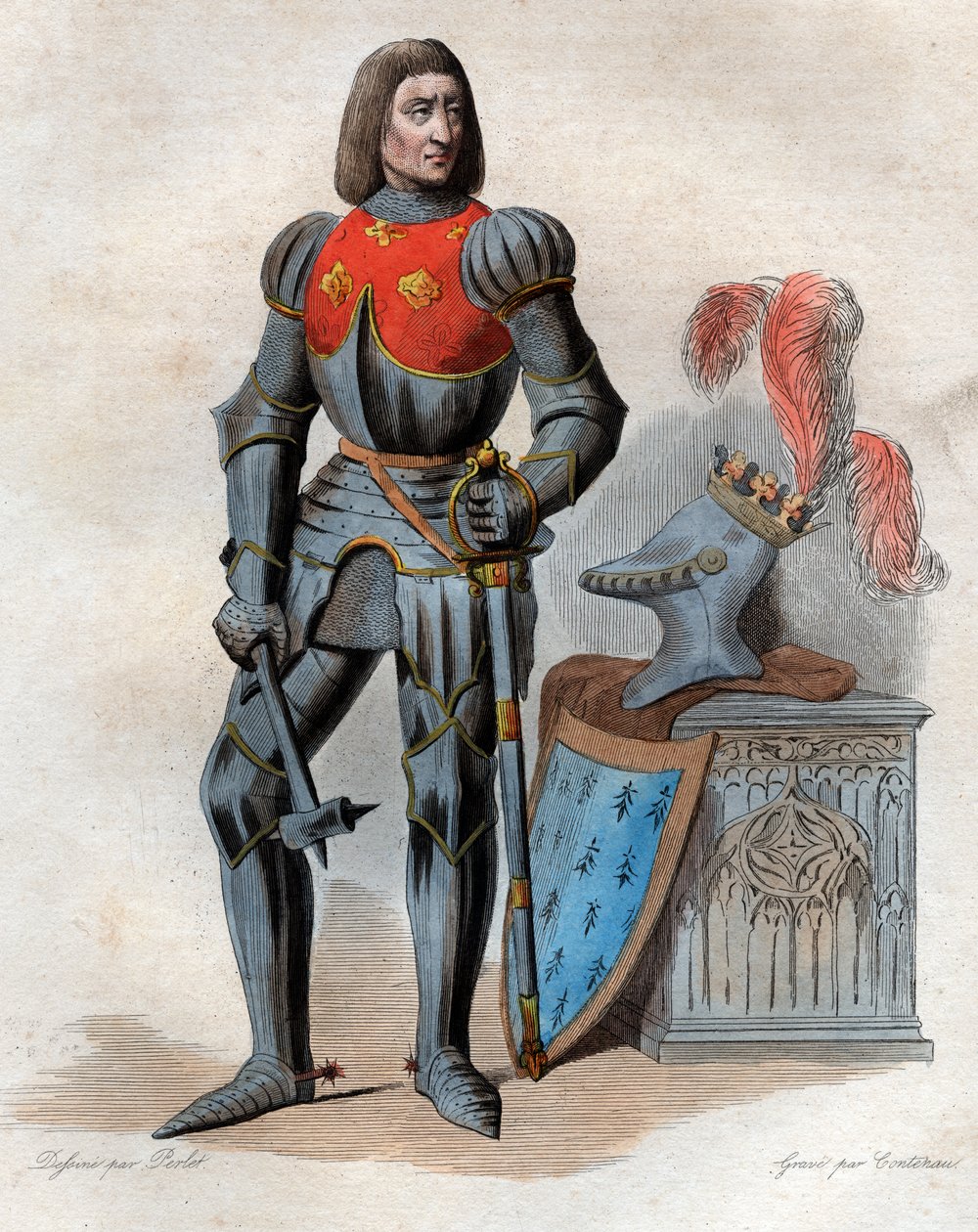 Portret van Arthur III, Hertog van Bretagne (1393-1458) door French School