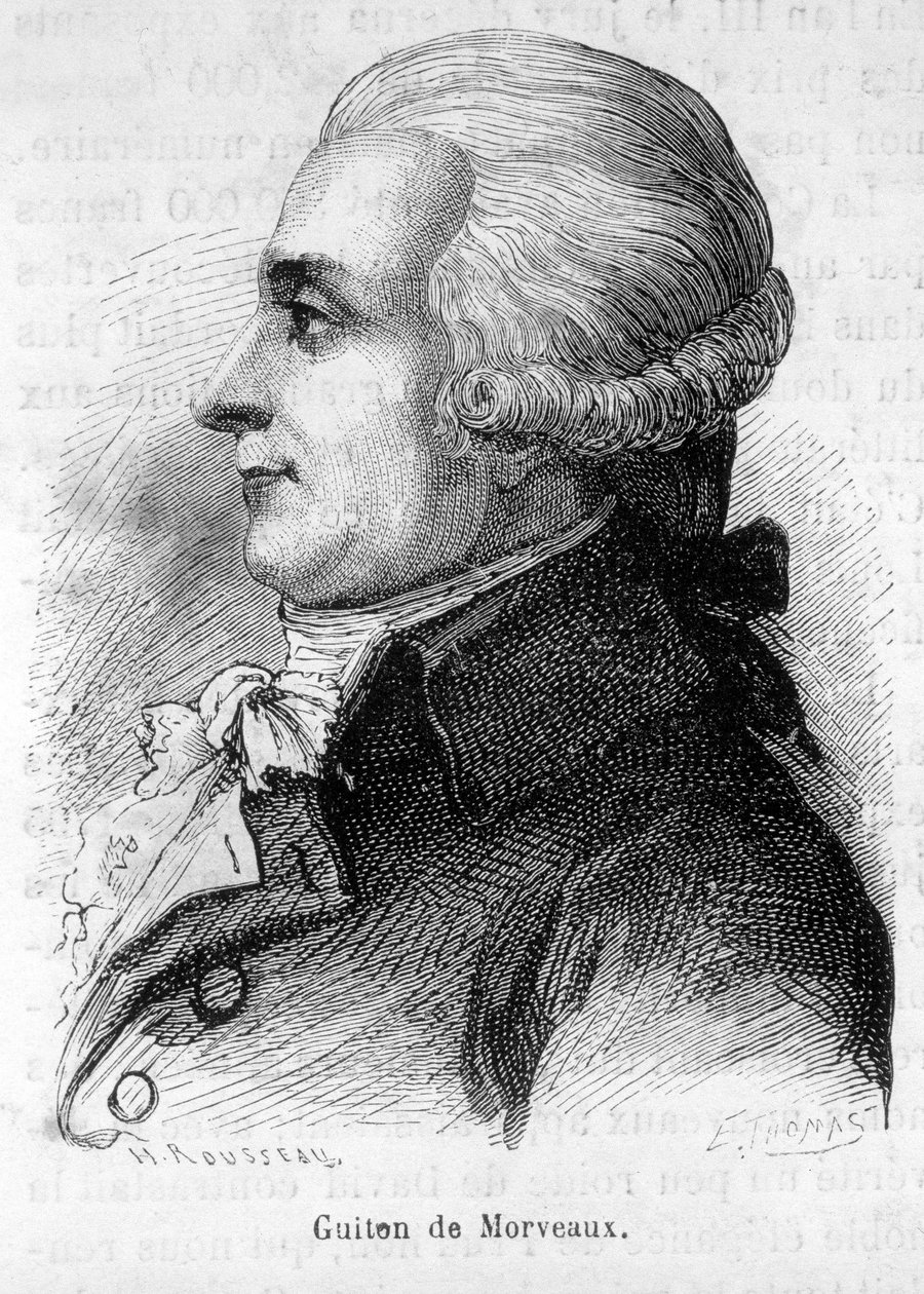 Portret van Baron Louis-Bernard Guyton-Morveau (Guiton) (1737-1816), Franse politicus, chemicus en revolutionair - in L