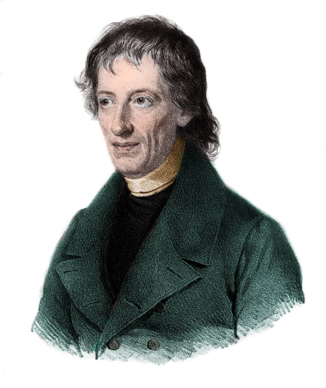 Portret van Bernhard Placidus Johann Nepomuk Bolzano (1781-1848), Boheemse wiskundige, logicus, filosoof, theoloog door French School