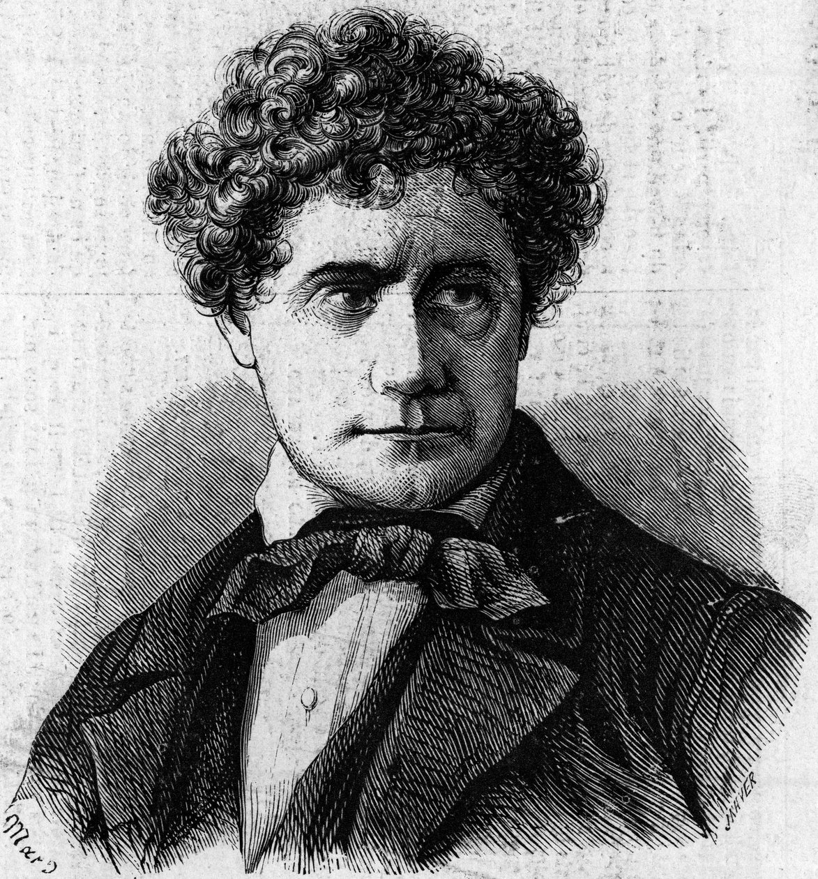 Portret van Brigham Young (1801-1877), Amerikaans politicus en leider van de Mormonen. Gravure in 