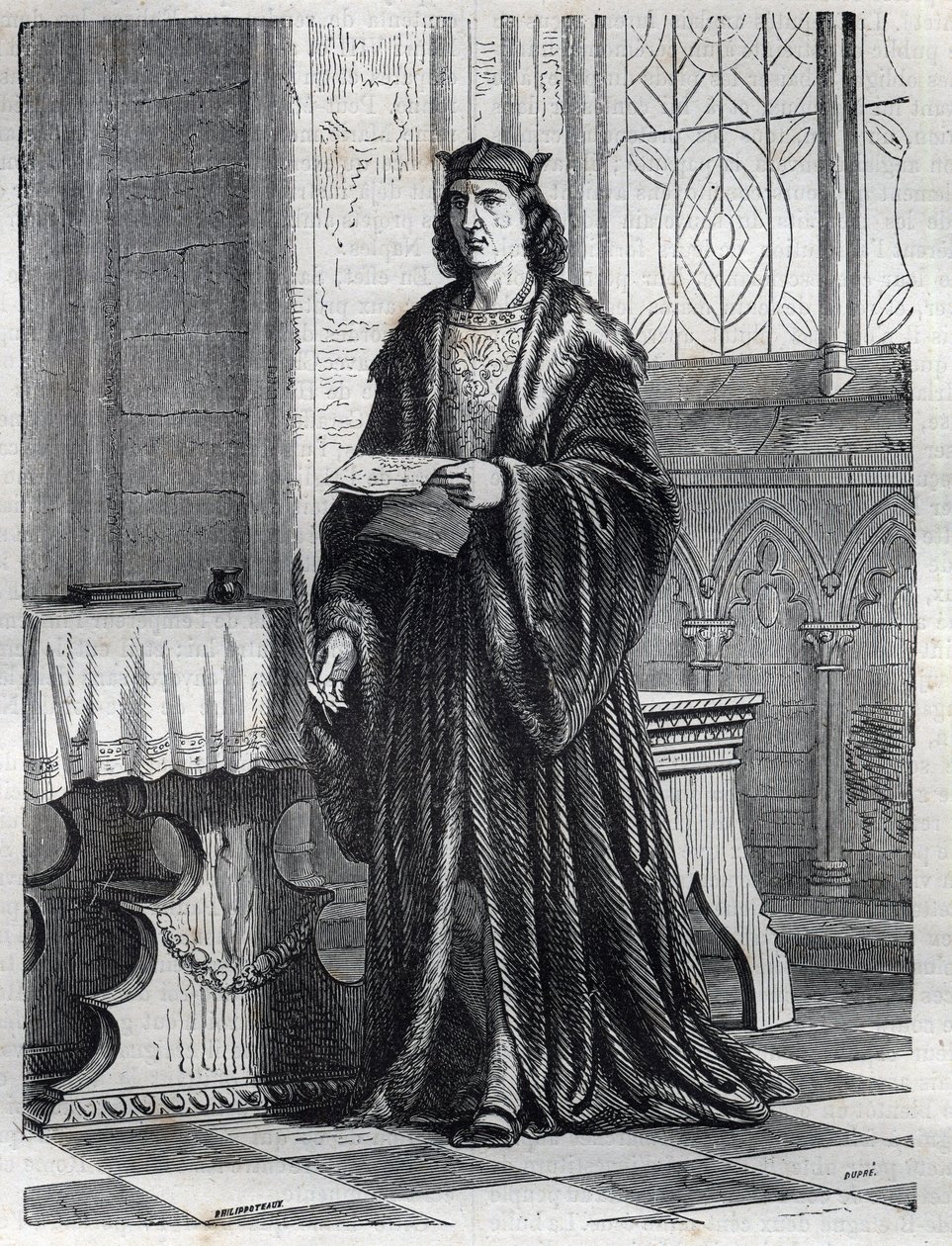 Portret van Kardinaal Pietro Carafa of Caraffa of Giovanni Pietro Carafa toekomstige Paus Paulus IV (Paolo IV 1476-1559) Gravure in 