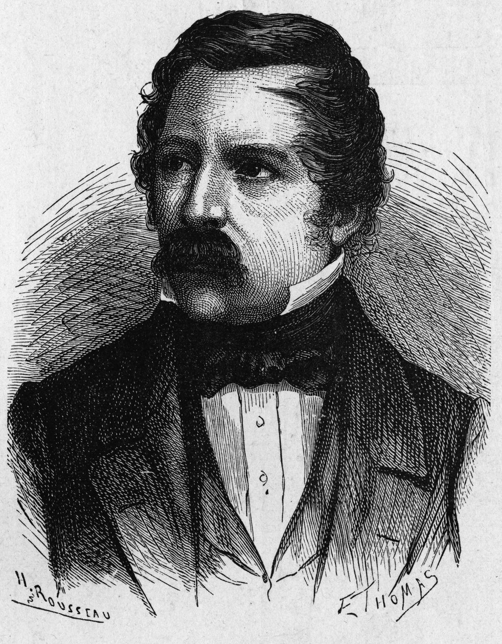 Portret van Carl (Karl) August von Steinheil (1801-1870), Duitse natuurkundige, uitvinder op het gebied van telegrafie - in 