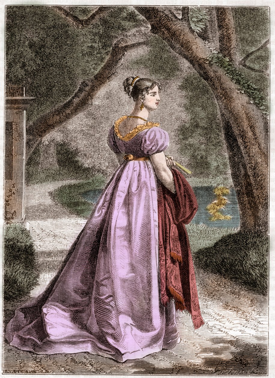 Portret van Catherine van Württemberg 1783-1835 Koningin van Westfalen - Portret van Catherine van Württemberg, vrouw van Jerome Bonaparte, Koningin van Westfalen (1783-1835) - in 