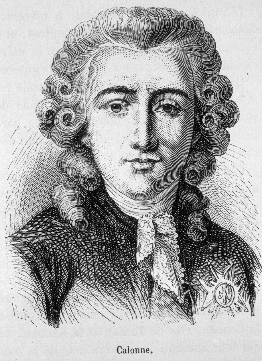 Portret van Charles Alexandre de Calonne, Franse politicus (1734 -1802) - in 
