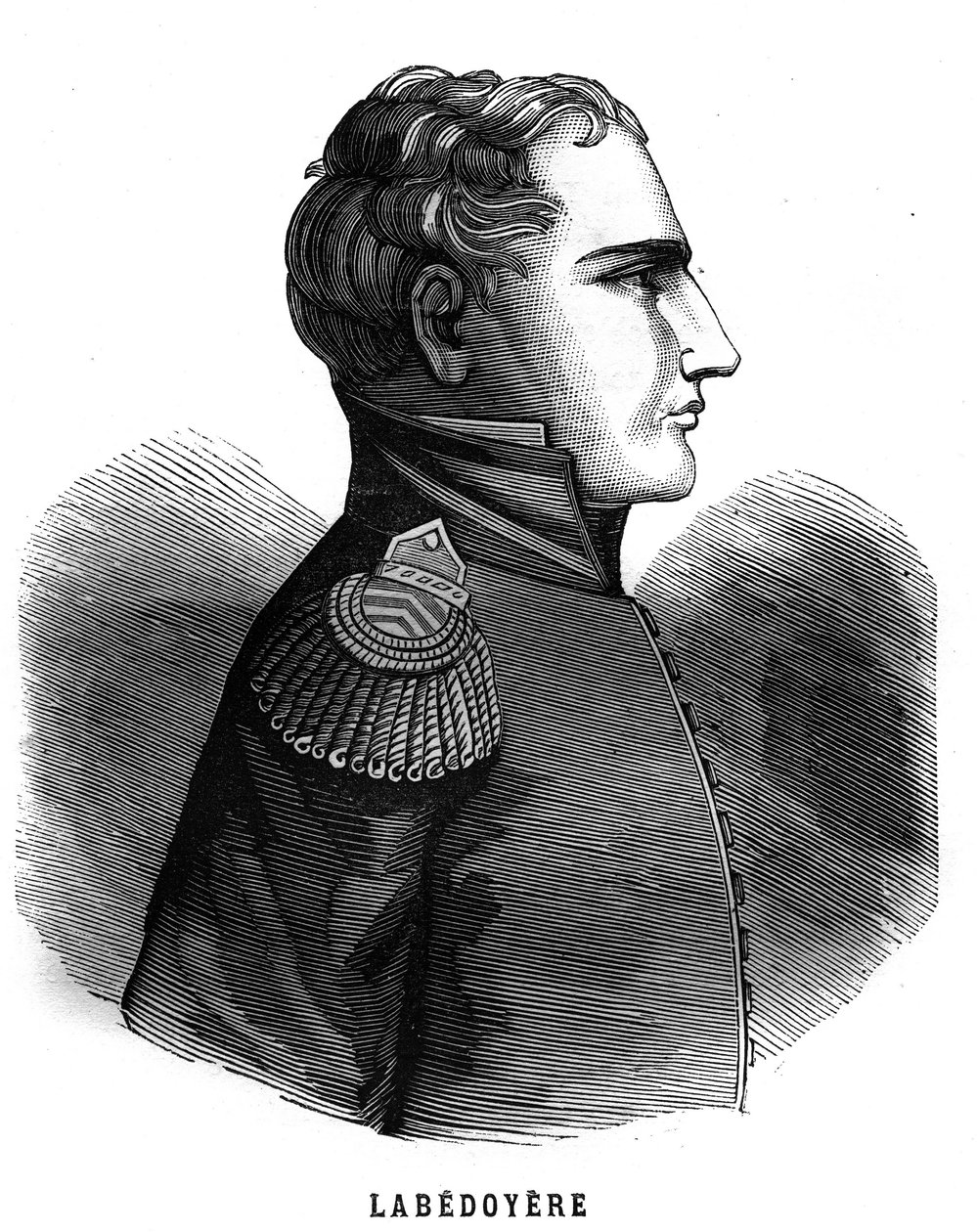 Portret van Charles Angélique François Huchet de La Bédoyère door French School